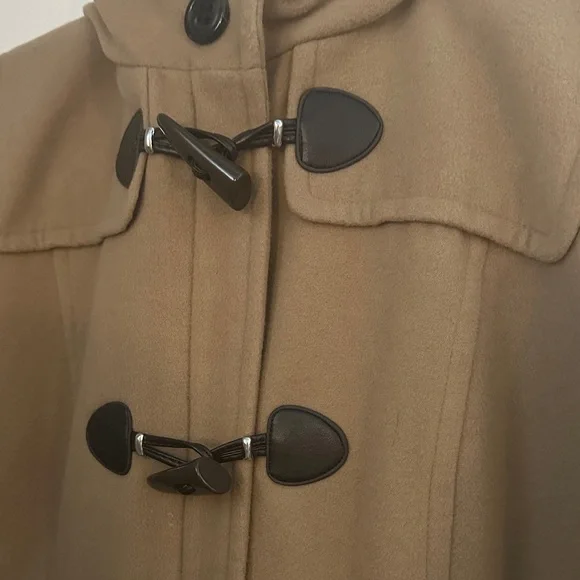 Women's Tan Toggle Coat - Picture 3 of 10